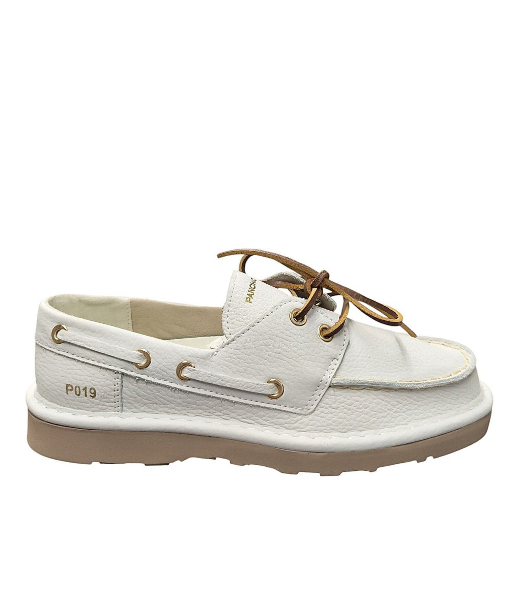 Panchic P019 - Lace up Nubuk Ivory