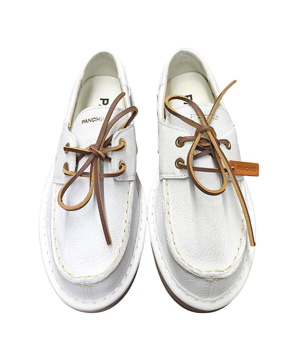 Panchic P019 - Lace up Nubuk Ivory