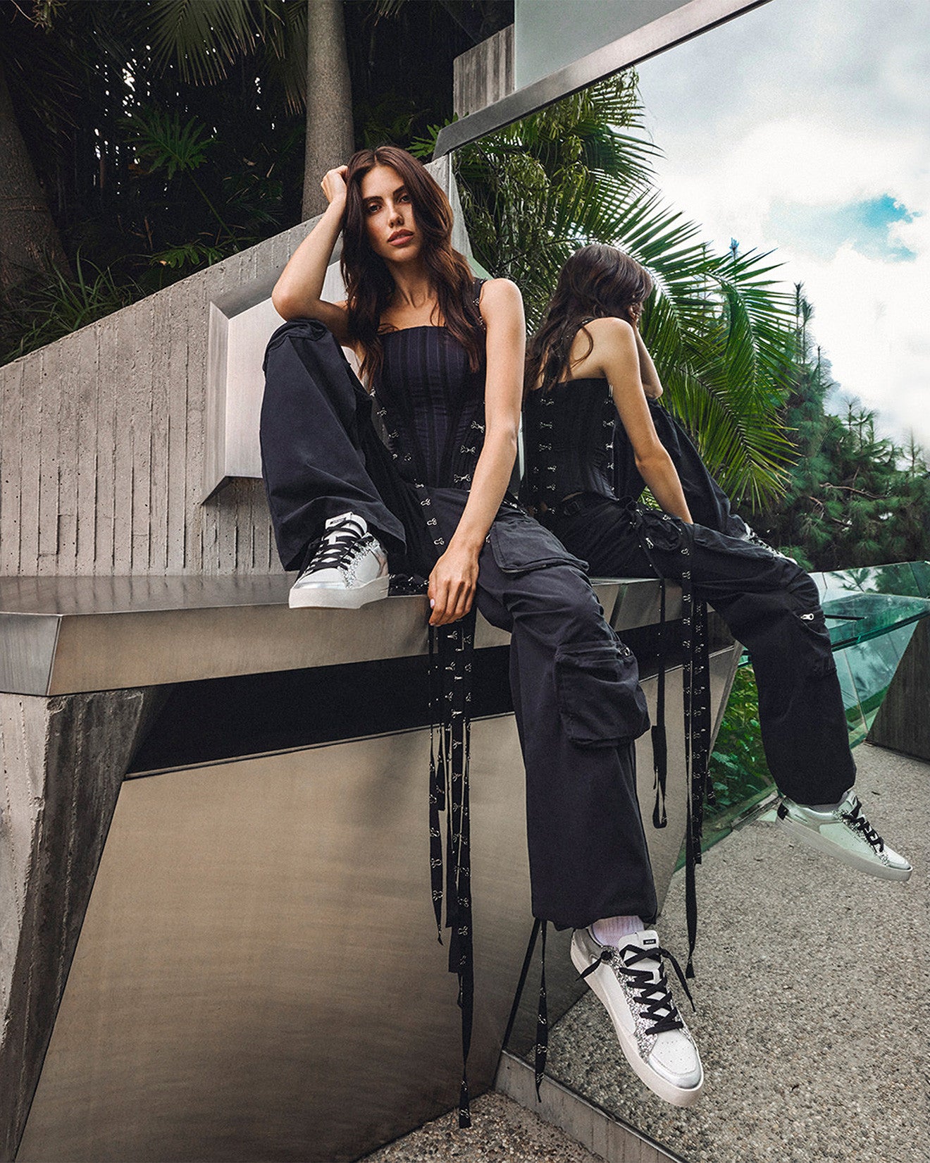 Crime London 26102PP5 SK8 DELUXE SILVER GLAM