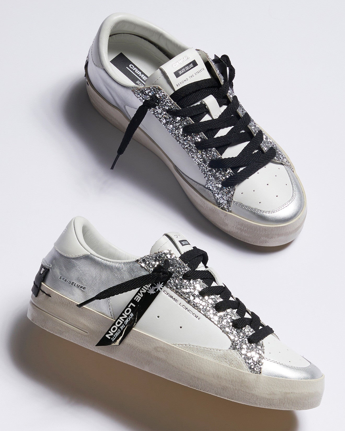 Crime London 26102PP5 SK8 DELUXE SILVER GLAM