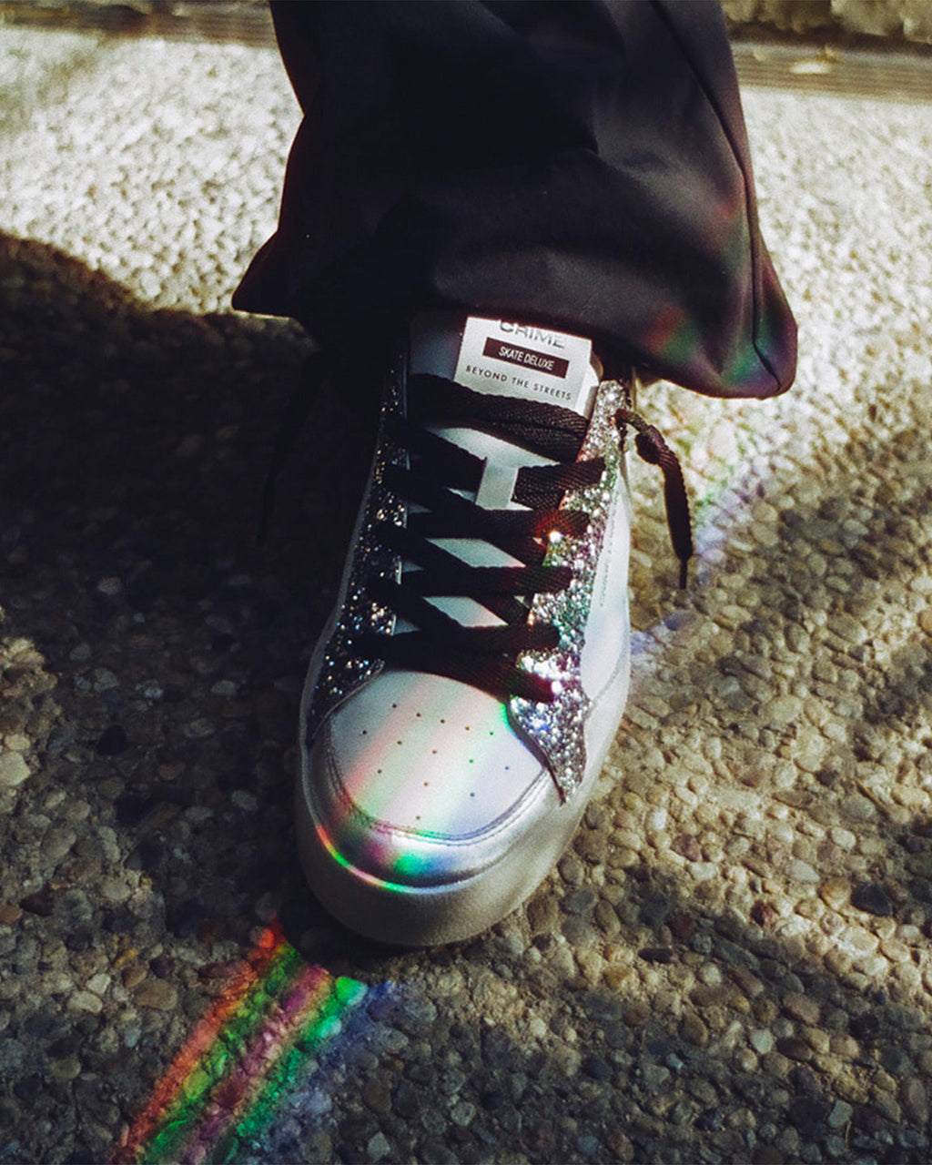 Crime London 26102PP5 SK8 DELUXE SILVER GLAM