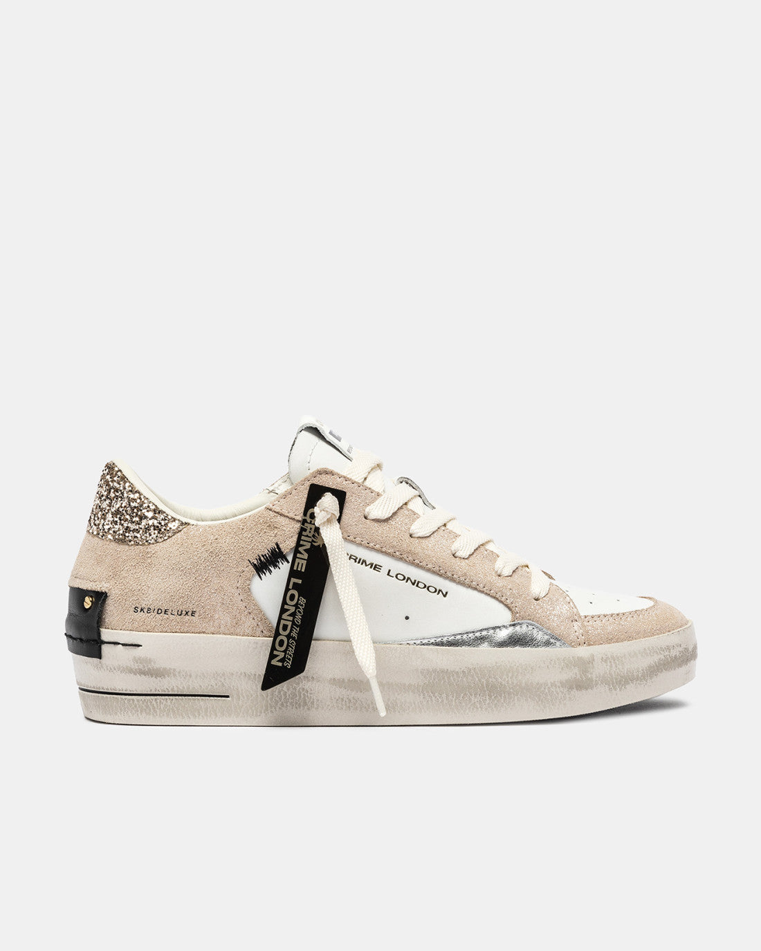 Crime London - SK8 Deluxe Wedge 25190AA8.13 Champagne Dust
