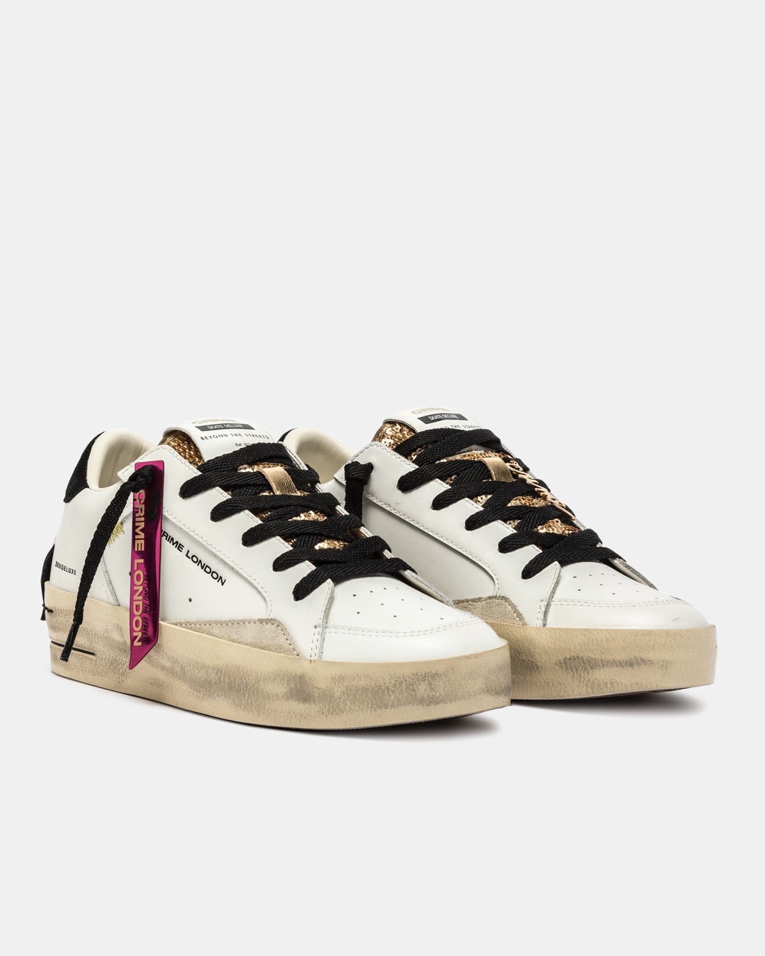 Crime London - SK8 Deluxe Wedge 25192AA8.10 Satin Spell
