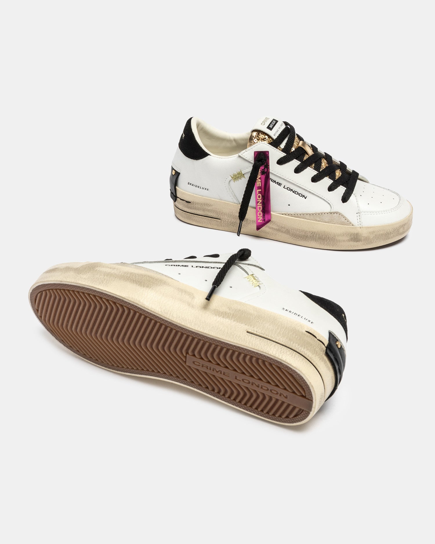 Crime London - SK8 Deluxe Wedge 25192AA8.10 Satin Spell