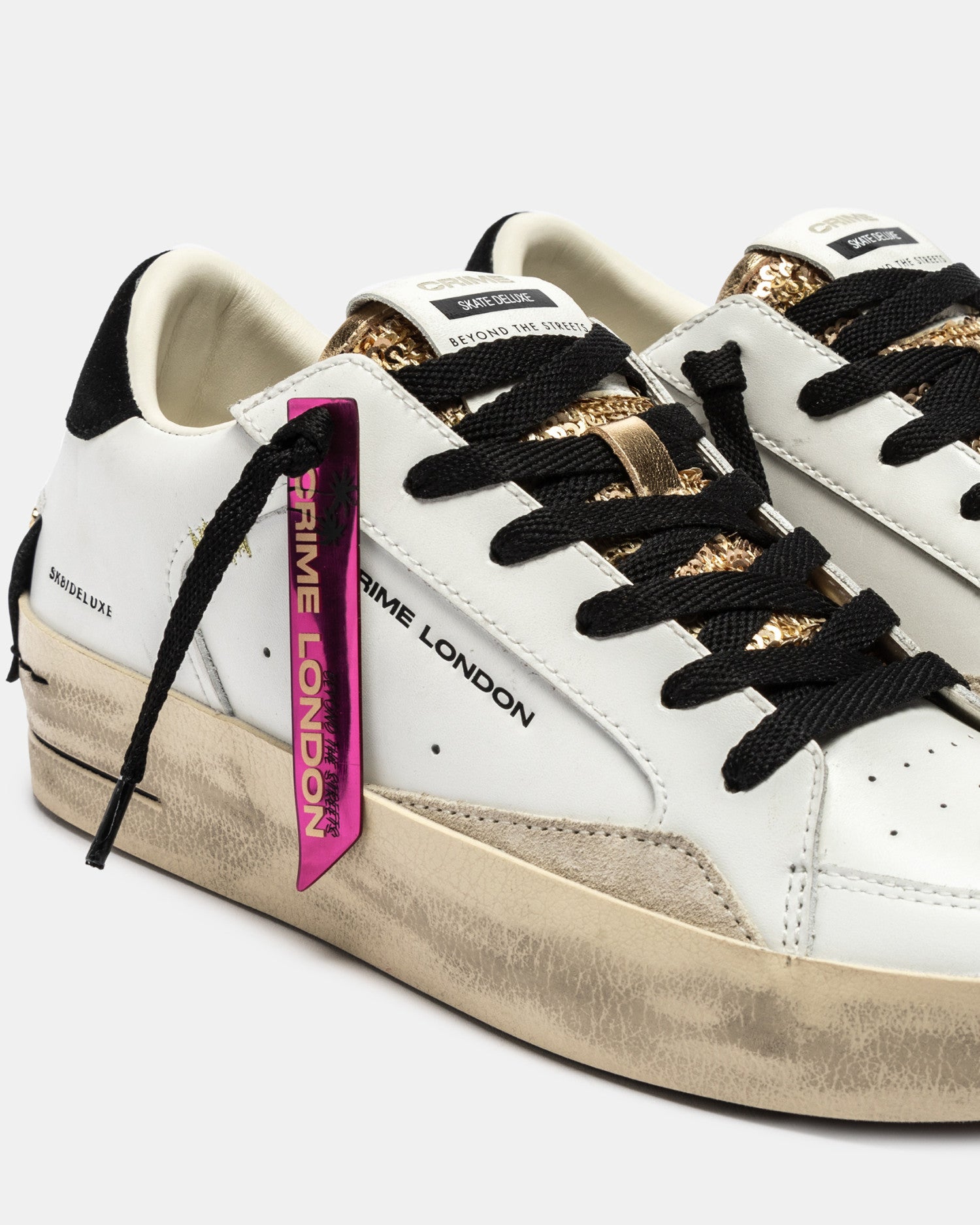 Crime London - SK8 Deluxe Wedge 25192AA8.10 Satin Spell