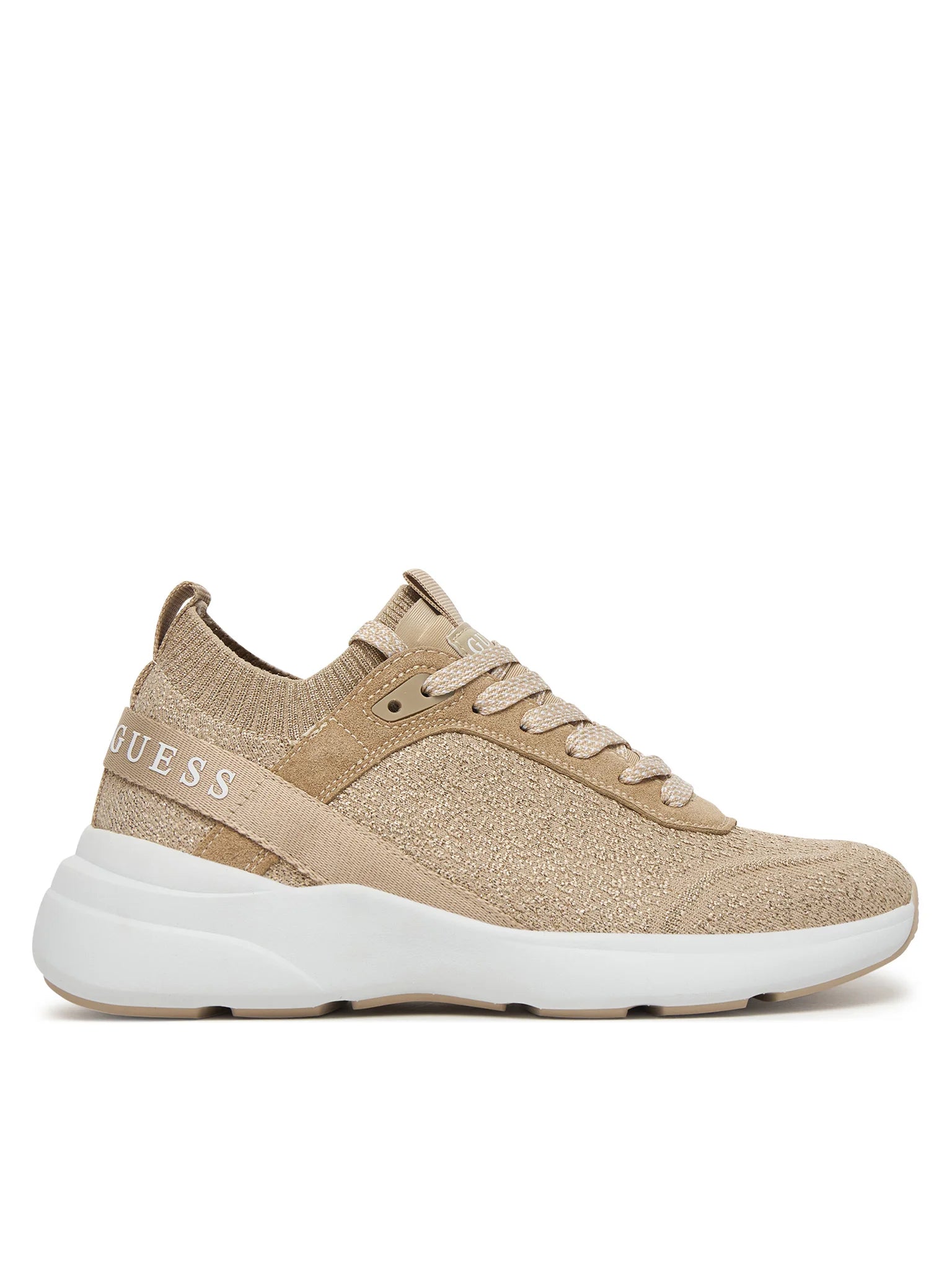 Guess - Sneaker in tessuto elasticizzato col. Platino FLJMLD FAB12