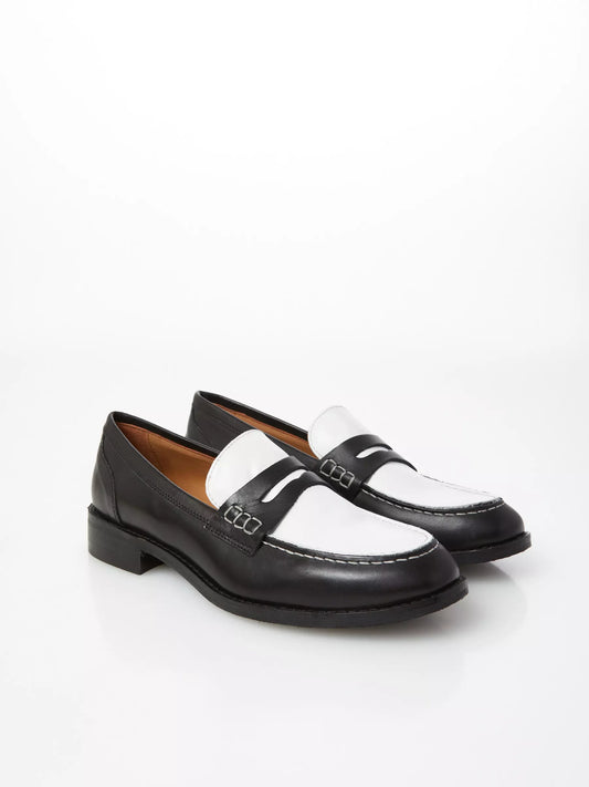 Ovyé Moccasin Black White 