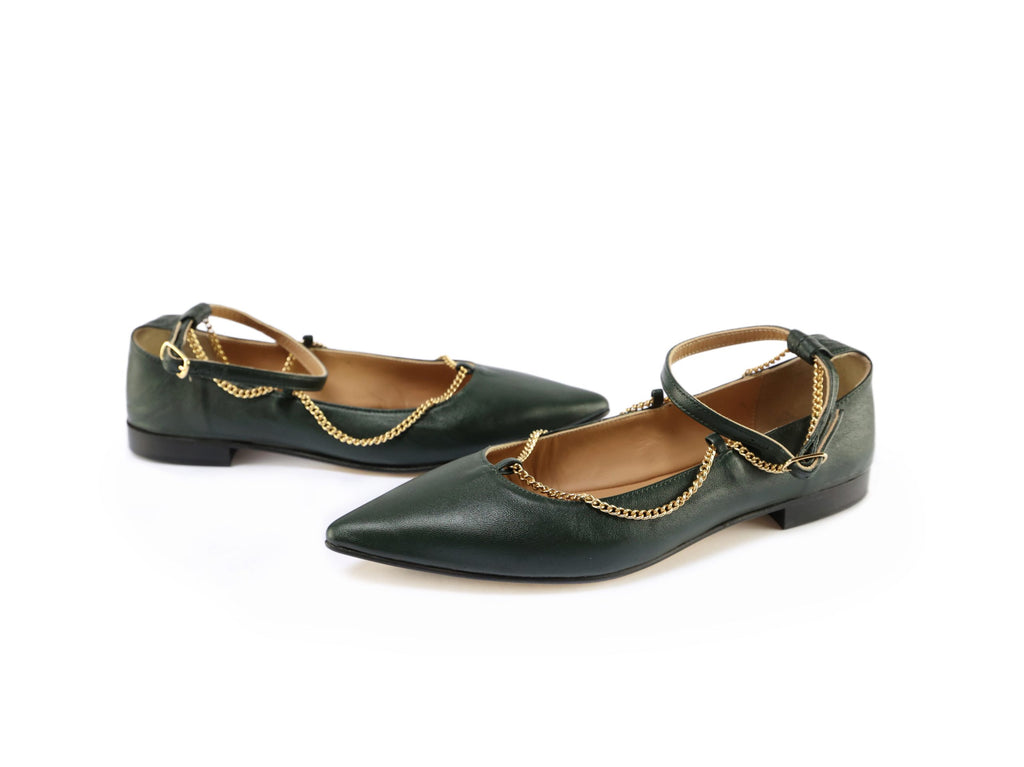 Ton Goût Femme - Ballerina con catenella dorata