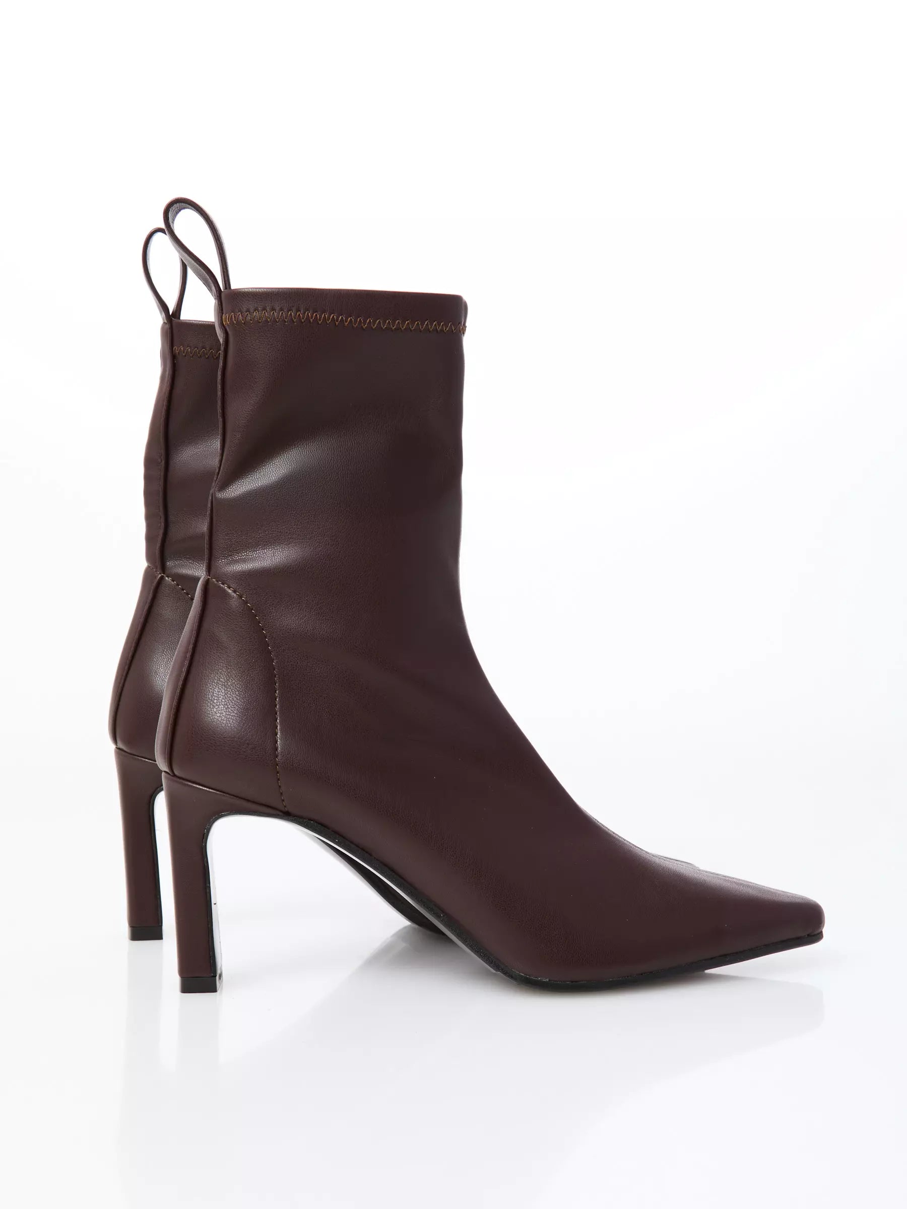 Ovyé - Stivaletto a calza elasticizzato AC1736 col. Caffè